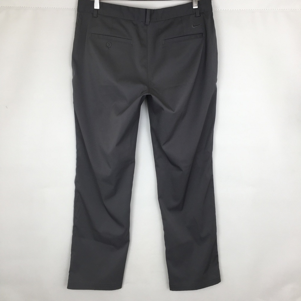 Nike Golf Pants Mens 34x30 Dri-Fit Gray Flat Front Performance Trousers Athletic - Picture 5 of 12
